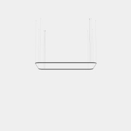Lámpara Colgante Geometric Rectangle Mini 1600x1000mm LED 100 Blanco cálido - 3000K ON-OFF Oro 6193lm Leds C4 RS6Y-00W9AZOSEF