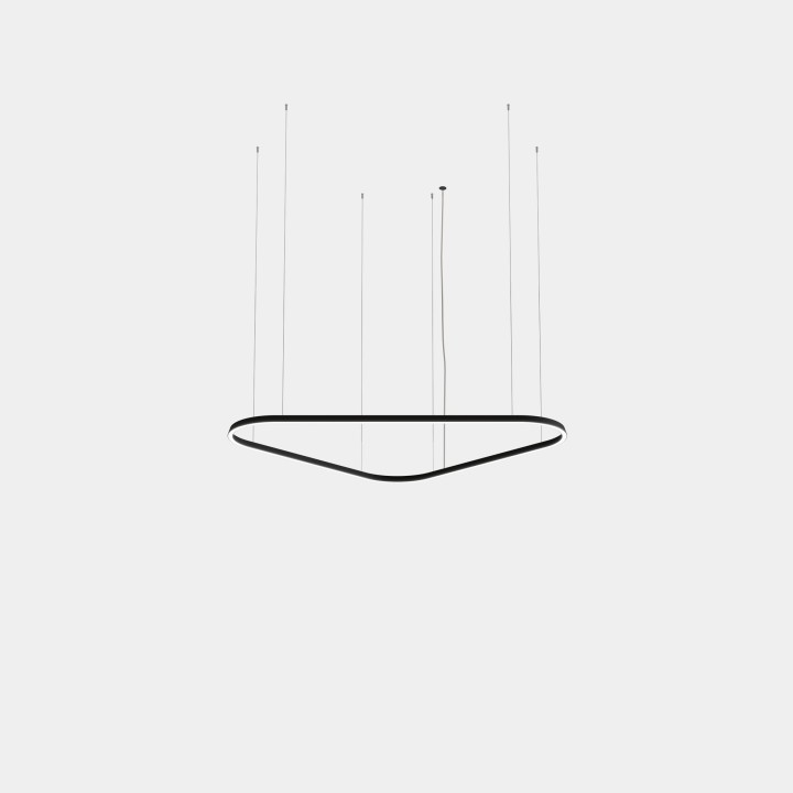Lámpara Colgante Geometric Triangular Mini Double LED 220 Blanco cálido - 3000K ON-OFF Oro 13586lm Leds C4 TS6S-00W9AZOSEF