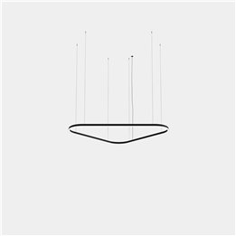 Lámpara Colgante Geometric Triangular Mini Double LED 220 Blanco neutro - 4000K ON-OFF Blanco 14672lm Leds C4 TS6S-00X9AZOS14