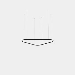 Lámpara Colgante Geometric Triangular Mini Double LED 220 Blanco neutro - 4000K ON-OFF Oro 14672lm Leds C4 TS6S-00X9AZOSEF