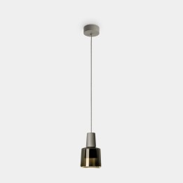 Lámpara Colgante Khoi Surfaced LED 21.4W 2700K-4000K ON-OFF Gris cemento 563lm Leds C4 00-A288-CS-12
