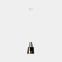 Lámpara Colgante Khoi Recessed LED 21.4W 2700K-4000K ON-OFF Gris cemento 563lm Leds C4 00-A289-CS-12