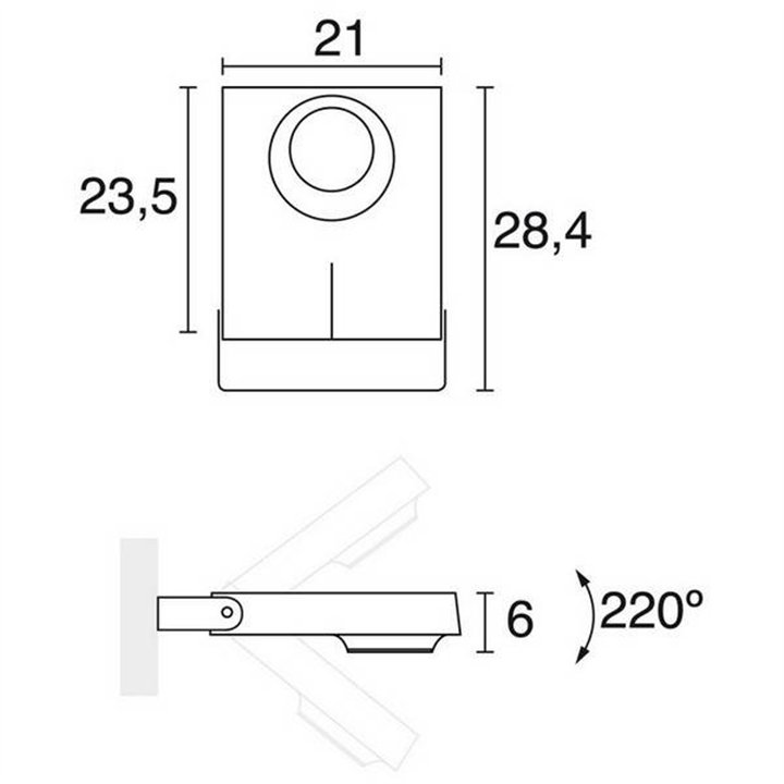 Proyector de Exterior LISBOA IP66 LED 39W 4600lm 3K Negro
