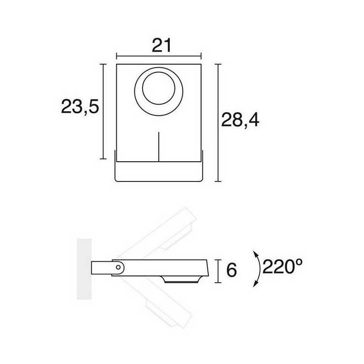 Proyector de Exterior LISBOA IP66 LED 51W 6400lm 3K Negro