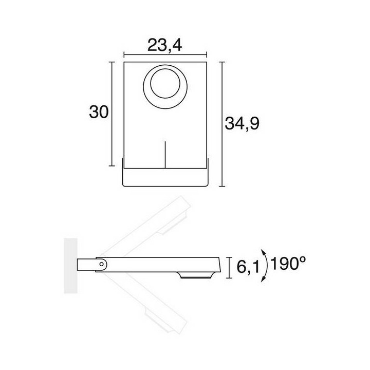 Proyector de Exterior LISBOA IP66 LED 75W 9300lm 3K Negro