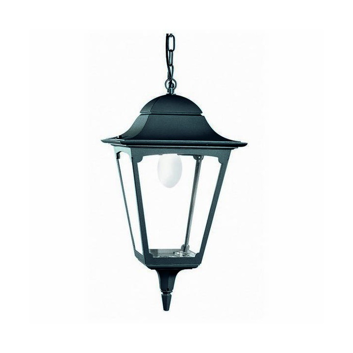 Lámpara Colgante para Exterior QUADRA IP44 E27 Antracita
