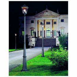 Columna para Farolas 1L. QUADRA IP44 E27 Antracita
