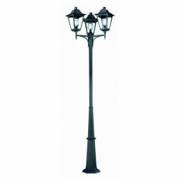 Columna para Farolas 3L. QUADRA IP44 E27 Antracita