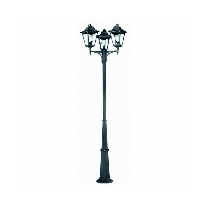 Columna para Farolas 3L. QUADRA IP44 E27 Antracita