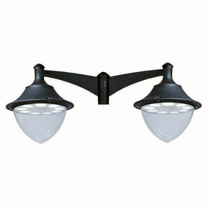 Cabezal para Farolas 2L. GUNTHER Ø48 IP65 GX53 Negro