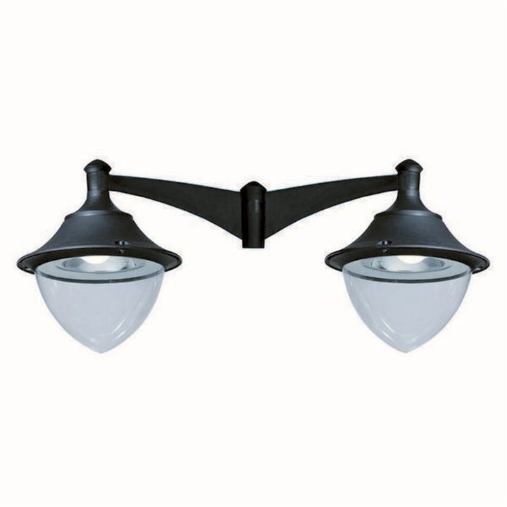 Cabezal para Farolas GUNTHER Ø48 IP65 E27 2x70W Negro