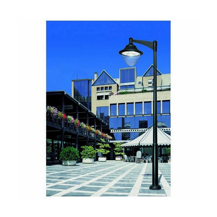 Cabezal para Farolas GUNTHER Ø60 IP65 GX53 Negro