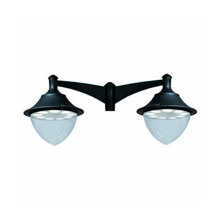 Cabezal para Farolas 2L. GUNTHER Ø60 IP65 GX53 Negro