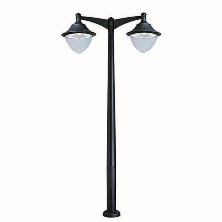 Cabezal para Farolas 2L. GUNTHER Ø60 IP65 GX53 Negro