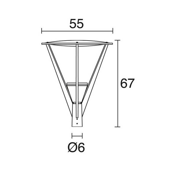 Cabezal para Farolas ASTI IP55 G12 150W Gris