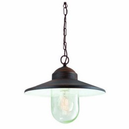 Lámpara Colgante para Exterior BRIXEN IP55 E27 mate Negro