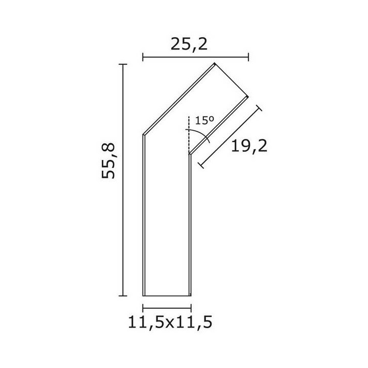Baliza para Exterior CLINA IP55 LED 5W 204lm Marrón Oxido