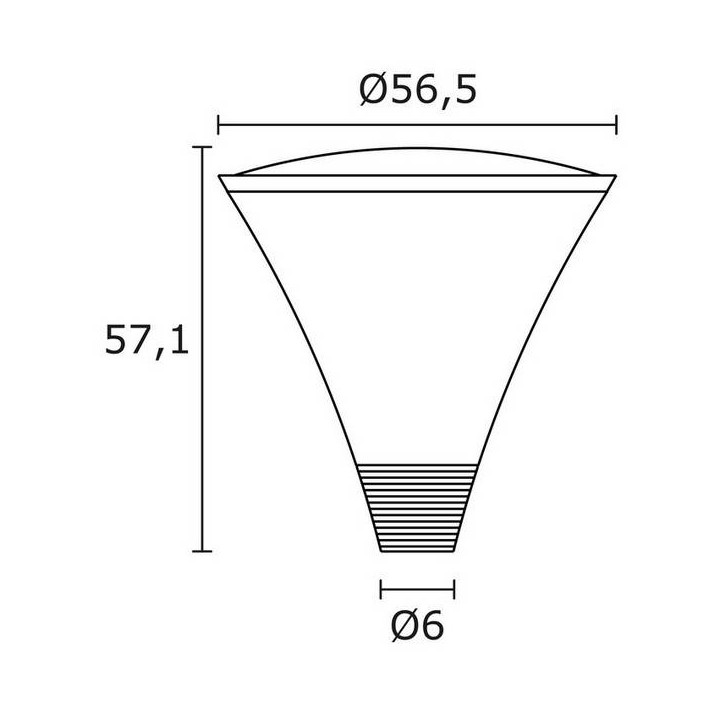 Cabezal para Farolas VICO IP66 E27 70W Antracita