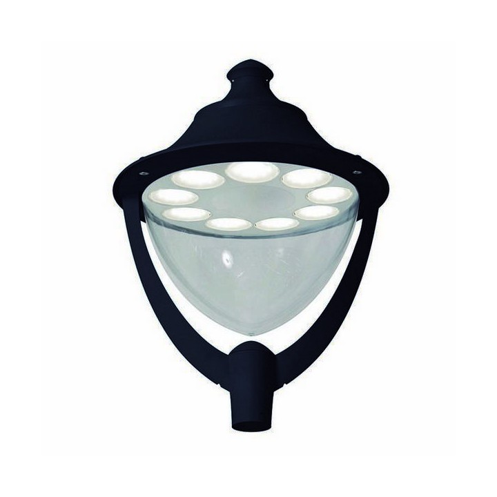 Cabezal para Farolas GUNTHER TOP Ø60 IP65 GX53 Negro