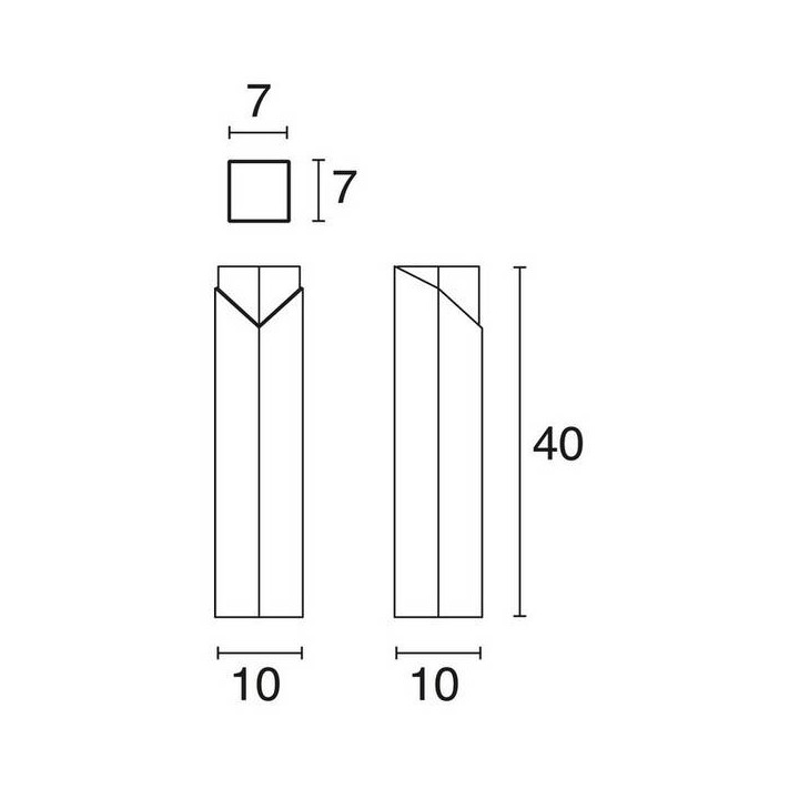 Baliza para Exterior ARISTIDE STEEL IP65 GU10 Antracita