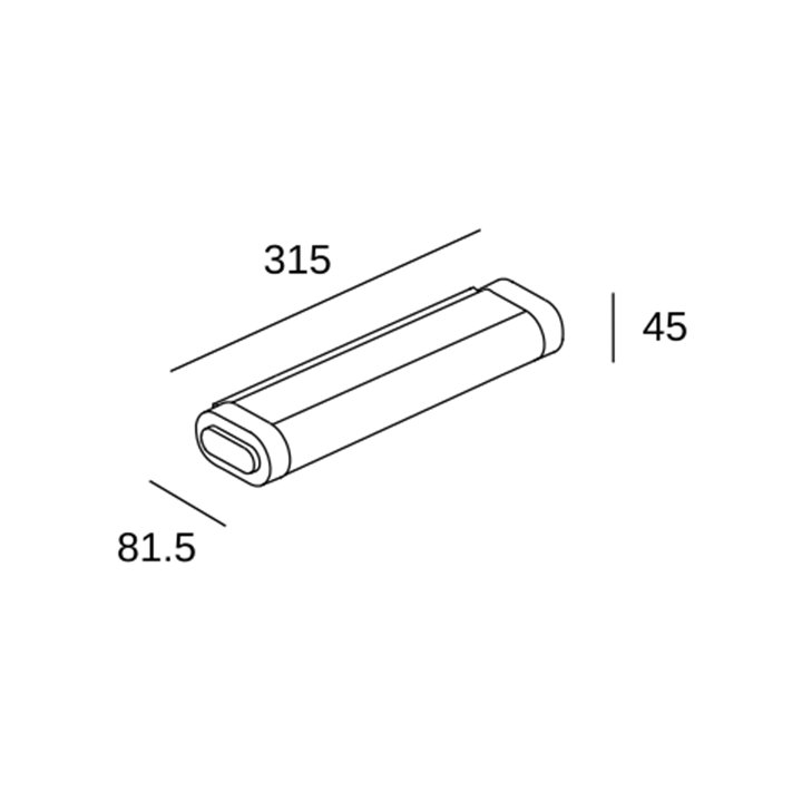 Baño Aplique IP44 Toi LED Small LED 6.7W 3000K 661lm Leds C4 05-7831-21-M1