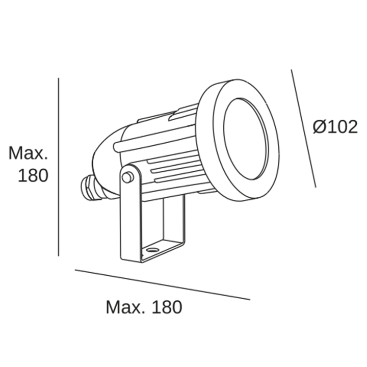 Proyector para Exterior HELIO - Leds C4 05-9640-05-37