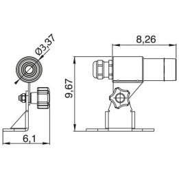 Proyector de Exterior SPYGLASS IP68 LED 3W 250lm 5.7K Inox
