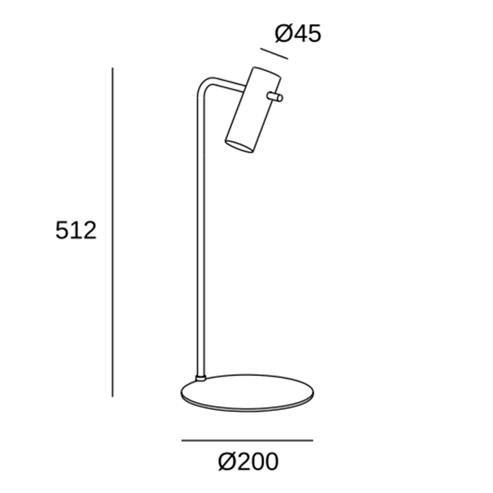 Lámpara de Sobremesa Nude E27 15W Negro Leds C4 10-8518-05-05