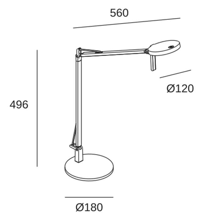 Lámpara de Sobremesa Maca LED 9 SW 2700-3000-4000K TOUCH DIMMING Negro texturizado 587lm Leds C4 10-9055-DI-DI - 10-9055-DI-DI