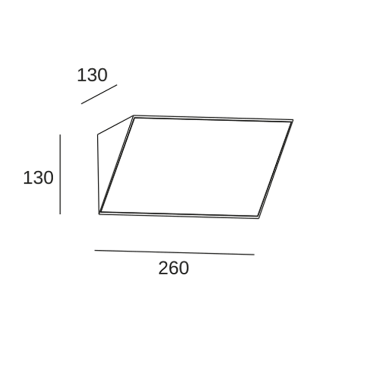 Aplique IP65 Curie Small LED 14.4 SW 2700-3200-4000K ON-OFF Gris urbano 792lm LedsC4 05-E137-Z5-EH
