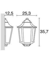 Lámpara Colgante para Exterior TIAMIS IP44 E27 Negro