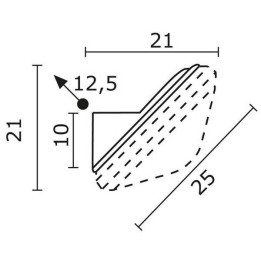 Adaptador inclinado PLAFF /-1 Blanco