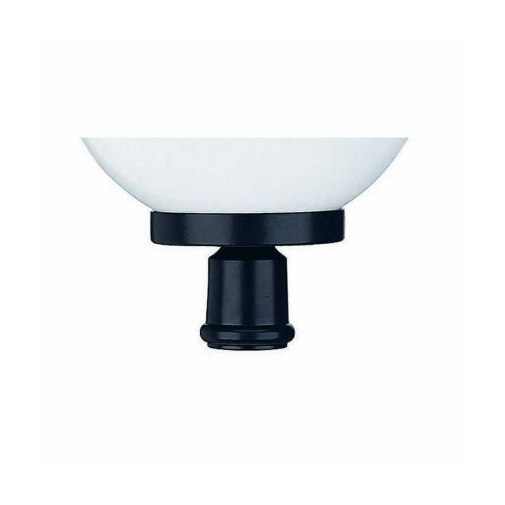 Soporte globo Ø25cm - poste 4,5cm E27 Negro