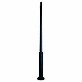 Columna para Farolas lisa Resina 300 cms. C/Reg. Negro