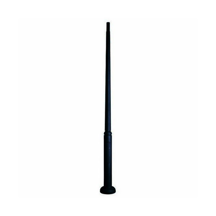 Columna para Farolas lisa Resina 300 cms. C/Reg. Negro