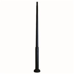 Columna para Farolas lisa Resina 350 cms. C/Reg. Negro