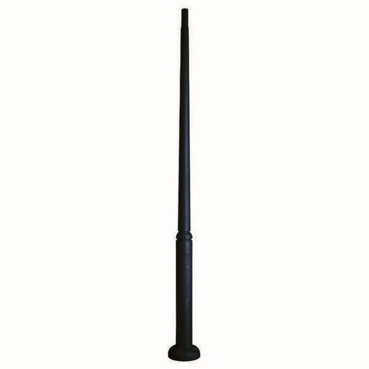 Columna para Farolas lisa Resina 350 cms. C/Reg. Negro