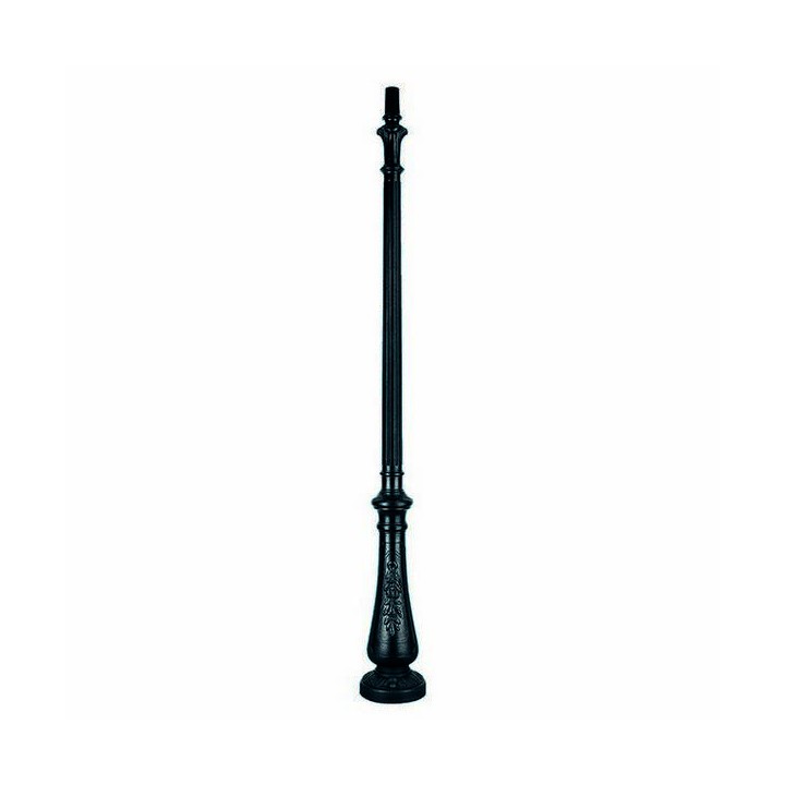 Columna para Farolas decorada Resina 250 cms. Negro