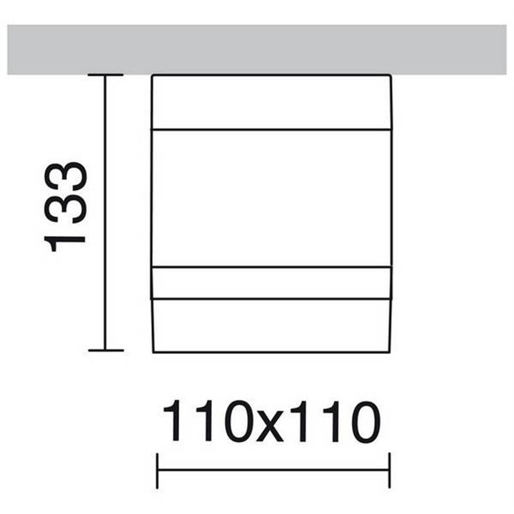 Apliques de Exterior techo ANIBAL IP44 GU10 35W Antracita
