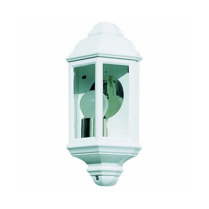 Apliques de Exterior ARCO IP43 70W E27 Blanco Cristal Transparente