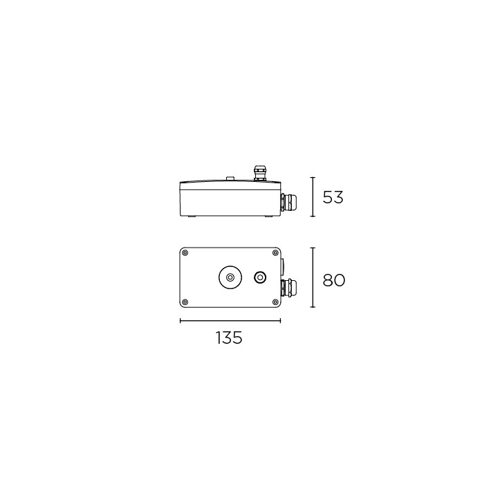 Base de aluminio con IP65 y driver incluido Leds C4 71-E039-05-05