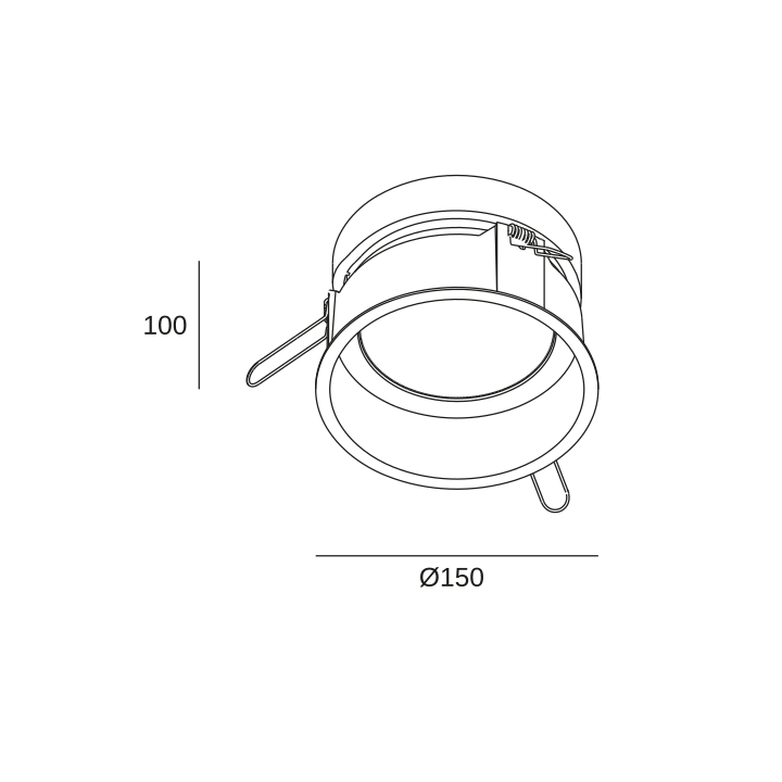 Downlight Bento IP 6 LEDS 12.2W Blanco neutro - 4000K CRI 90 18.1º Blanco IP65 926lm Leds C4 90-7229-14-60