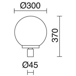 Cabezal Farolas CAST IP43 70W E27 Negro