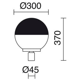 Cabezal Farolas CAST IP43 70W E27 Negro