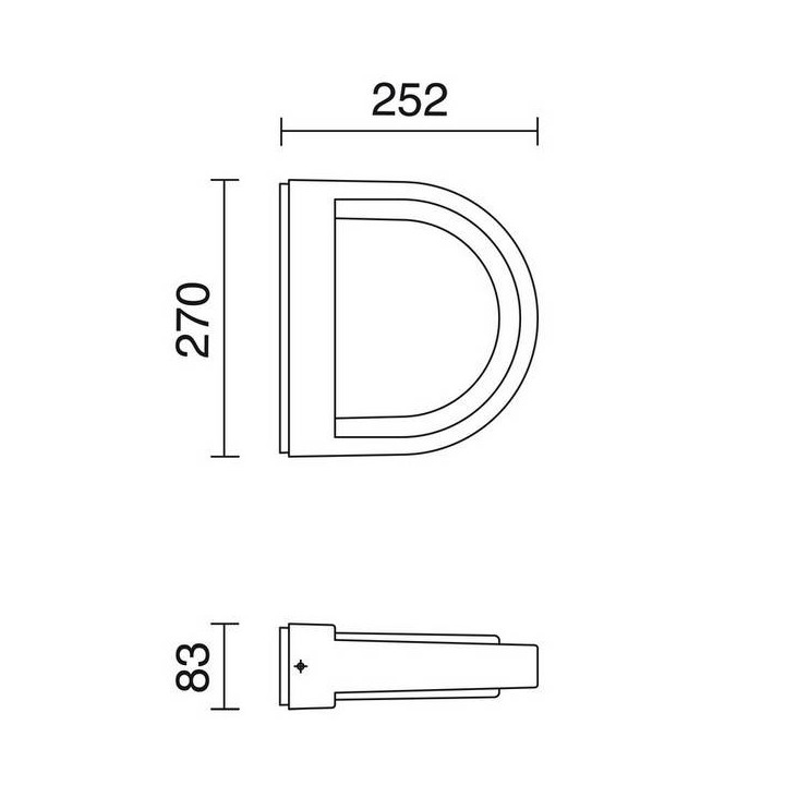 Apliques de Exterior DARK IP54 E27 20W Antracita
