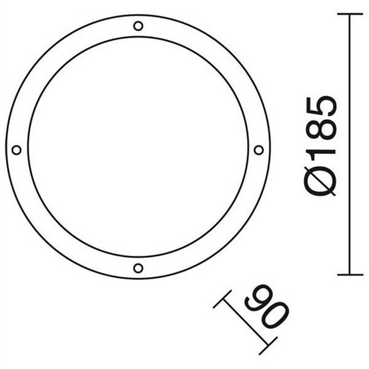 Apliques de Exterior FAR IP44 60W E27 Negro
