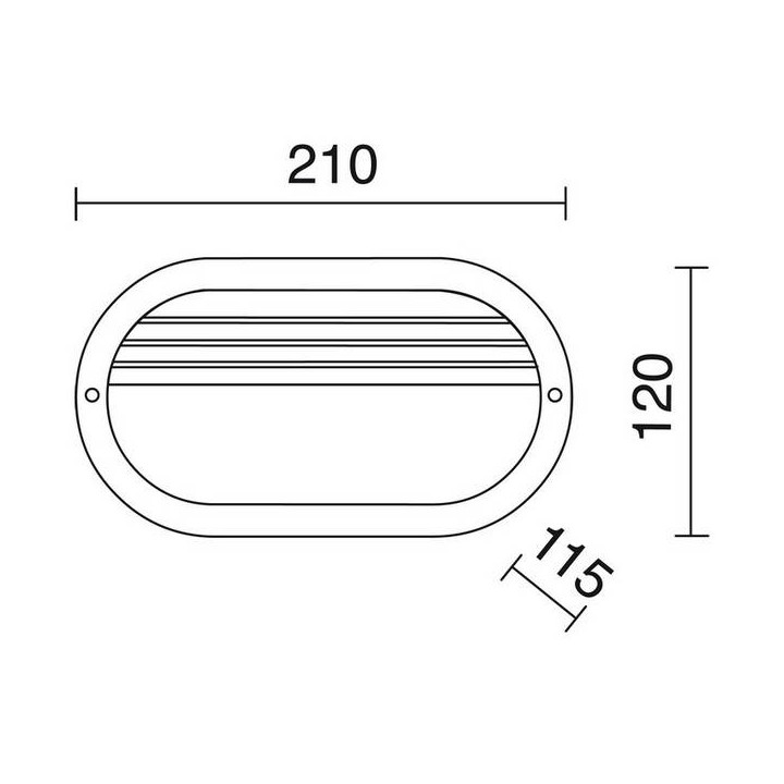 Apliques de Exterior FAR IP44 60W E27 Negro