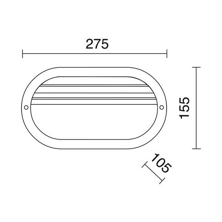 Apliques de Exterior FAR IP44 60W E27 Negro