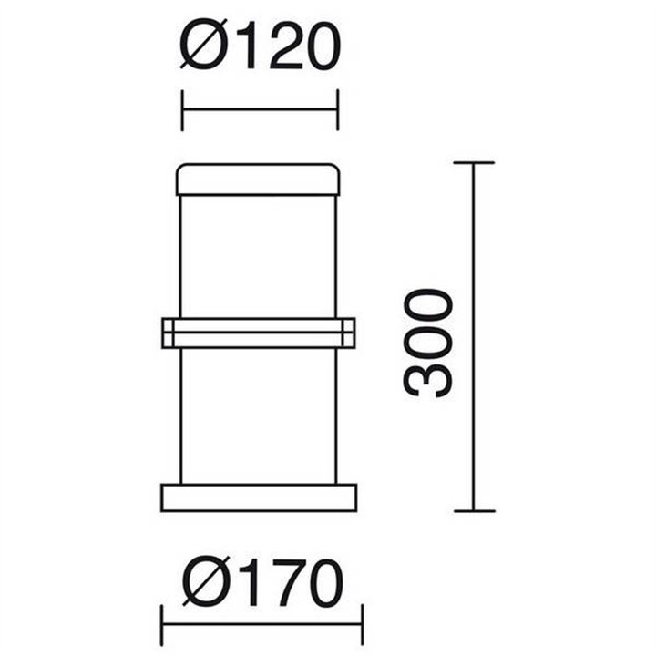 Balizas de Exterior OMO IP55 60W E27 Blanco