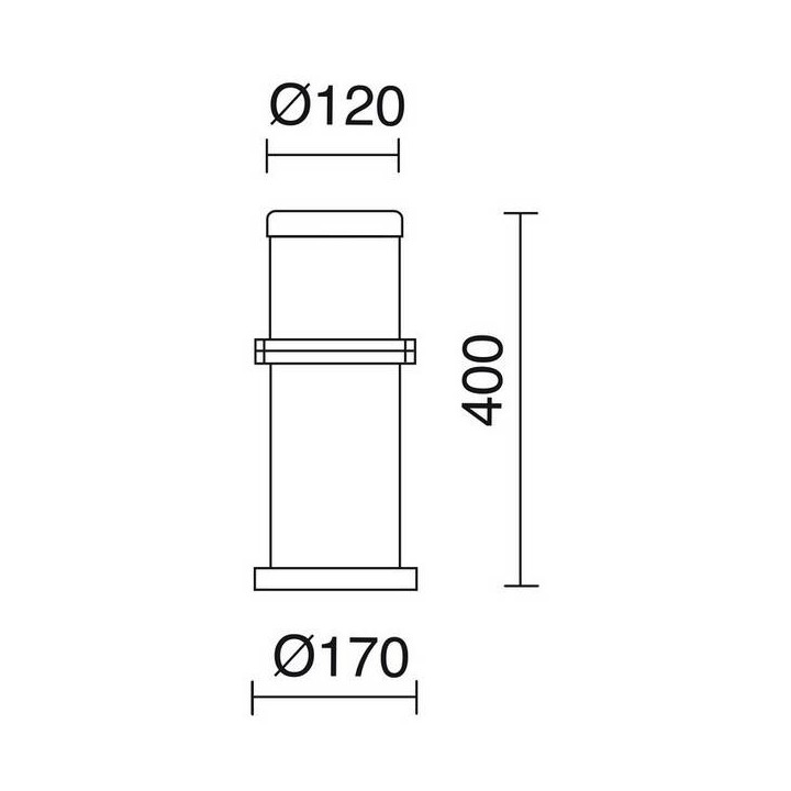 Balizas de Exterior OMO IP55 60W E27 Blanco